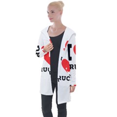 I Love Bruce Longline Hooded Cardigan by ilovewhateva