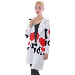 I Love Joe Hooded Pocket Cardigan by ilovewhateva