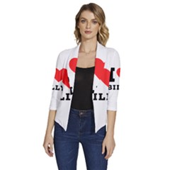 I Love Billy Women s Draped Front 3/4 Sleeve Shawl Collar Jacket by ilovewhateva