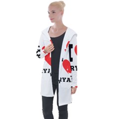 I Love Bryan Longline Hooded Cardigan by ilovewhateva