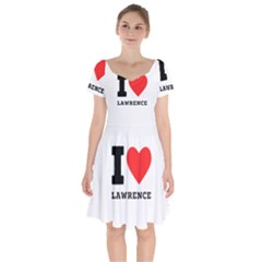 I Love Lawrence Short Sleeve Bardot Dress by ilovewhateva