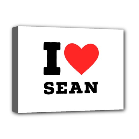 I Love Sean Deluxe Canvas 16  X 12  (stretched)  by ilovewhateva