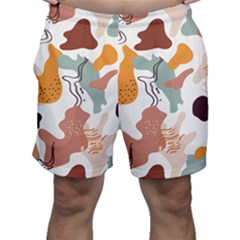 Shapes Pattern Men s Shorts by BlackRoseStore