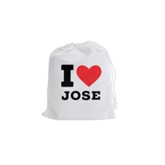 I Love Jose Drawstring Pouch (small) by ilovewhateva