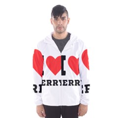 I Love Terry  Men s Hooded Windbreaker by ilovewhateva