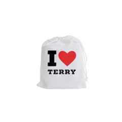 I Love Terry  Drawstring Pouch (xs) by ilovewhateva