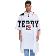 I Love Terry  Men s Hooded Rain Ponchos by ilovewhateva