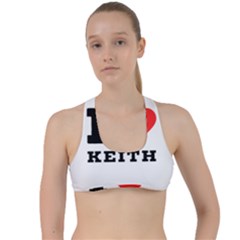 I Love Keith Criss Cross Racerback Sports Bra by ilovewhateva