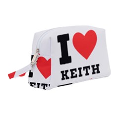 I Love Keith Wristlet Pouch Bag (medium) by ilovewhateva