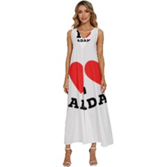 I Love Adam  V-neck Sleeveless Loose Fit Overalls by ilovewhateva