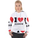 I love aaron Women s Overhead Hoodie View1