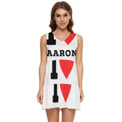 I Love Aaron Tiered Sleeveless Mini Dress by ilovewhateva