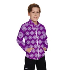 Abstract Knot Geometric Tile Pattern Kids  Windbreaker by GardenOfOphir