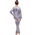 Liquid Marble Kid s Satin Long Sleeve Pajamas Set View2