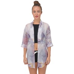 Liquid Marble Open Front Chiffon Kimono by BlackRoseStore