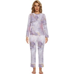 Liquid Marble Womens  Long Sleeve Lightweight Pajamas Set by BlackRoseStore