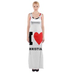 I Love Christian Thigh Split Maxi Dress by ilovewhateva