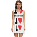 I love christian Tiered Sleeveless Mini Dress View1