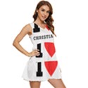 I love christian Tiered Sleeveless Mini Dress View2