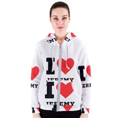 I Love Jeremy  Women s Zipper Hoodie by ilovewhateva