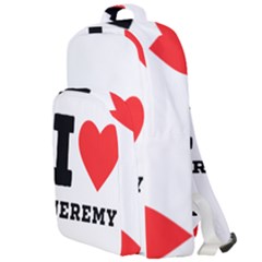 I Love Jeremy  Double Compartment Backpack by ilovewhateva