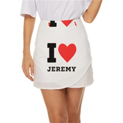 I Love Jeremy  Mini Front Wrap Skirt by ilovewhateva