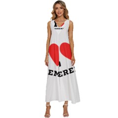 I Love Jeremy  V-neck Sleeveless Loose Fit Overalls by ilovewhateva