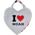 I love noah Giant Heart Shaped Tote View2