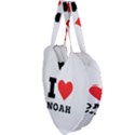 I love noah Giant Heart Shaped Tote View3