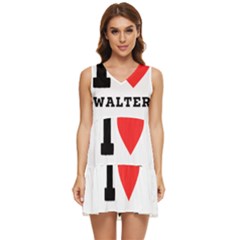 I Love Walter Tiered Sleeveless Mini Dress by ilovewhateva