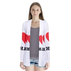 I Love Ethan Drape Collar Cardigan by ilovewhateva