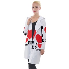 I Love Peter Hooded Pocket Cardigan by ilovewhateva