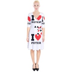 I Love Peter Wrap Up Cocktail Dress by ilovewhateva