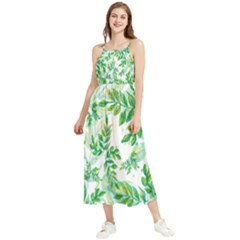 Leaves-37 Boho Sleeveless Summer Dress by nateshop