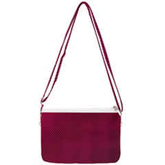 Red Double Gusset Crossbody Bag by nateshop