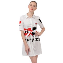 I Love Henry Belted Shirt Dress by ilovewhateva