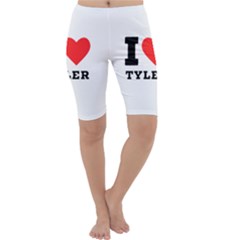 I Love Tyler Cropped Leggings  by ilovewhateva