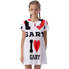 I Love Gary Kids  Asymmetric Collar Dress by ilovewhateva