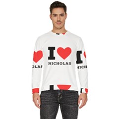 I Love Nicholas Men s Fleece Sweatshirt by ilovewhateva