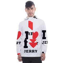 I Love Jerry Men s Front Pocket Pullover Windbreaker by ilovewhateva