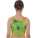 Fruit Tropical Pattern Design Art Velvet Crop Top View2