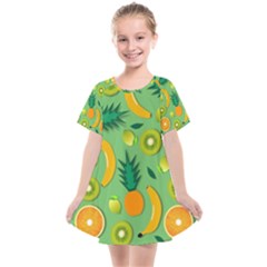 Fruit Tropical Pattern Design Art Kids  Smock Dress by danenraven