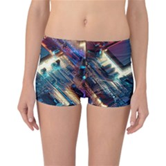 Ai Generated Motherboard City Technology Tech Cpu Reversible Boyleg Bikini Bottoms by Jancukart