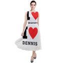 I love dennis Round Neck Boho Dress View1