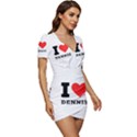 I love dennis Low Cut Cap Sleeve Mini Dress View3