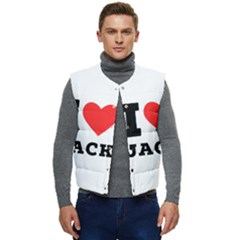 I Love Jack Men s Short Button Up Puffer Vest	 by ilovewhateva