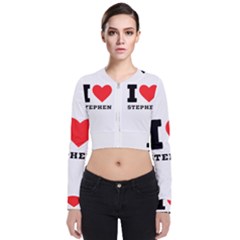 I Love Stephen Long Sleeve Zip Up Bomber Jacket by ilovewhateva