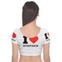 I love stephen Velvet Short Sleeve Crop Top  View2