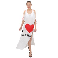 I Love Stephen Maxi Chiffon Cover Up Dress by ilovewhateva