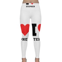 I Love Stephen Lightweight Velour Classic Yoga Leggings by ilovewhateva